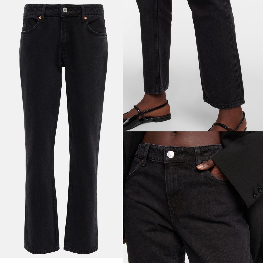 REDONE 70 Straight Jeans Washed Black Womens Size 26 Denim Minimal Casual Cotton - Picture 2 of 15